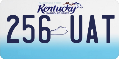 KY license plate 256UAT