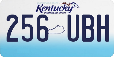 KY license plate 256UBH