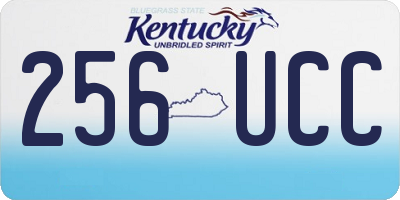 KY license plate 256UCC
