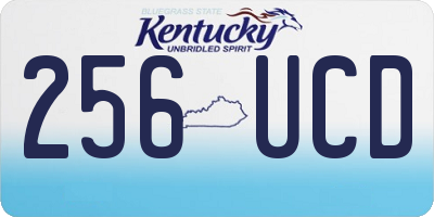 KY license plate 256UCD