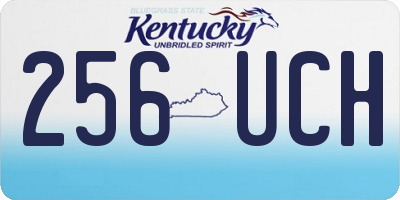 KY license plate 256UCH