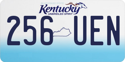 KY license plate 256UEN
