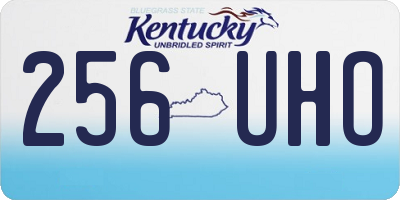 KY license plate 256UHO