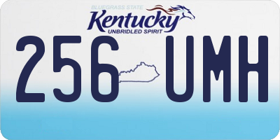 KY license plate 256UMH