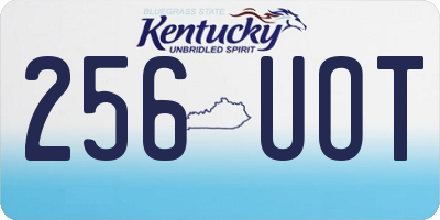KY license plate 256UOT