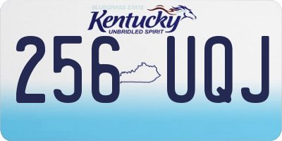 KY license plate 256UQJ
