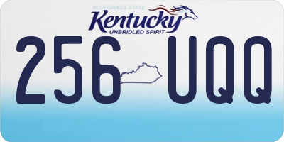 KY license plate 256UQQ