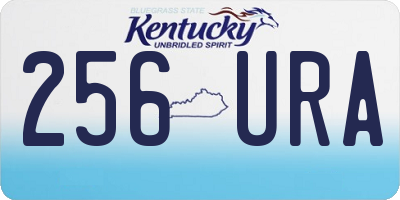 KY license plate 256URA