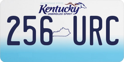 KY license plate 256URC
