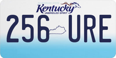 KY license plate 256URE