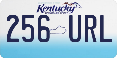 KY license plate 256URL