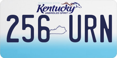 KY license plate 256URN