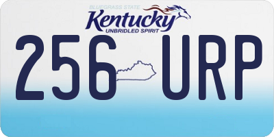 KY license plate 256URP