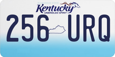 KY license plate 256URQ