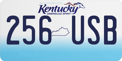 KY license plate 256USB