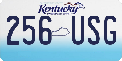 KY license plate 256USG