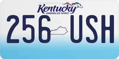 KY license plate 256USH