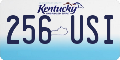 KY license plate 256USI