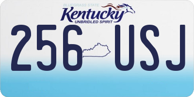 KY license plate 256USJ