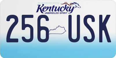 KY license plate 256USK