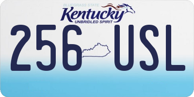 KY license plate 256USL