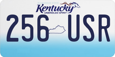 KY license plate 256USR