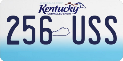 KY license plate 256USS