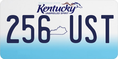 KY license plate 256UST