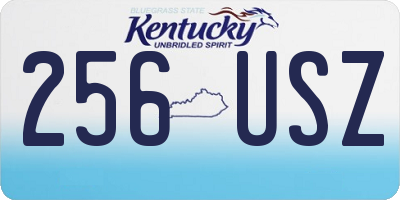 KY license plate 256USZ