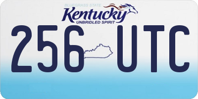 KY license plate 256UTC