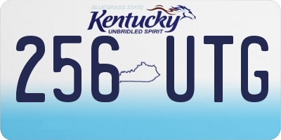 KY license plate 256UTG