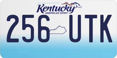 KY license plate 256UTK