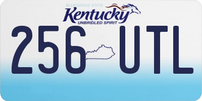 KY license plate 256UTL