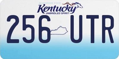 KY license plate 256UTR