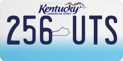 KY license plate 256UTS