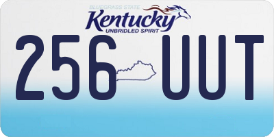 KY license plate 256UUT