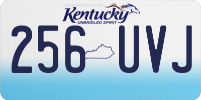 KY license plate 256UVJ