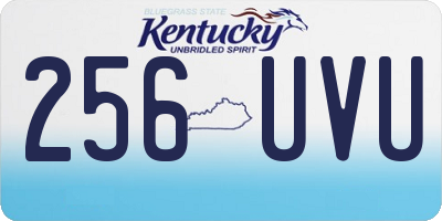 KY license plate 256UVU
