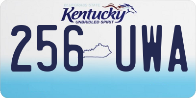 KY license plate 256UWA