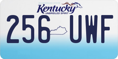 KY license plate 256UWF