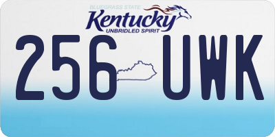 KY license plate 256UWK