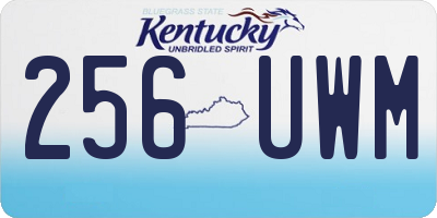 KY license plate 256UWM