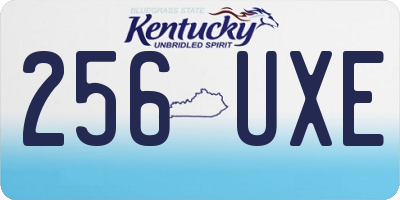 KY license plate 256UXE