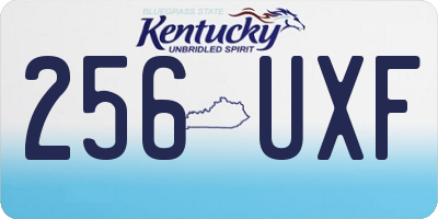 KY license plate 256UXF