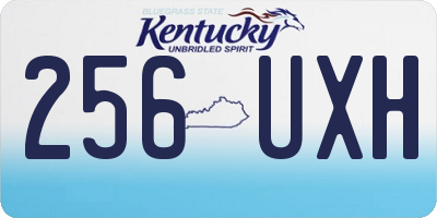 KY license plate 256UXH