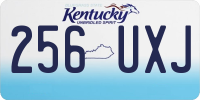KY license plate 256UXJ