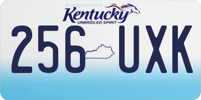 KY license plate 256UXK