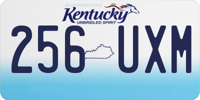 KY license plate 256UXM
