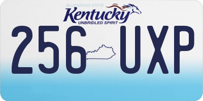 KY license plate 256UXP