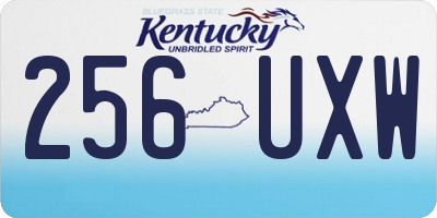 KY license plate 256UXW